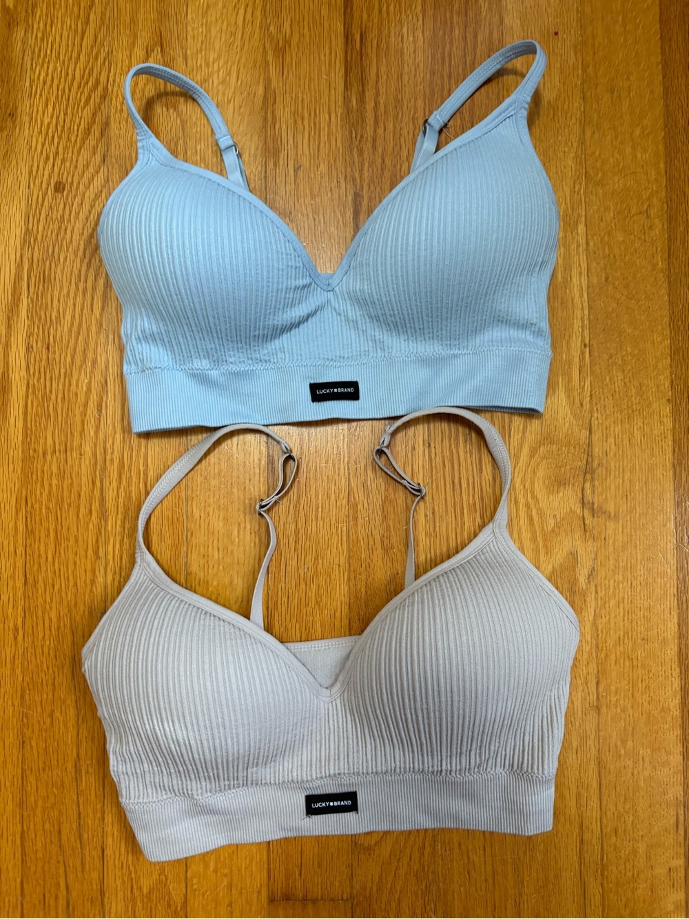 Lucky Brand Ribbed Molded Cup Bras M